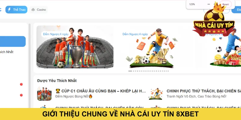 Giới thiệu chung về nhà cái uy tín 8XBET