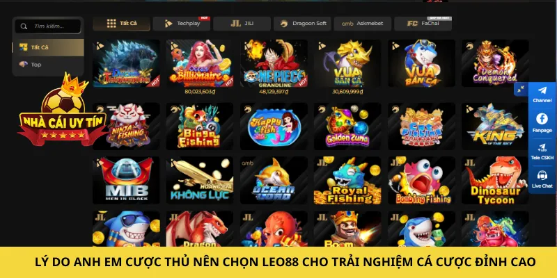 Lý do anh em cược thủ nên chọn LEO88 cho trải nghiệm cá cược đỉnh cao