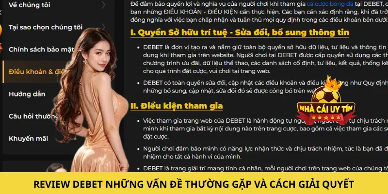 Review DEBET về những vấn đề thường gặp và cách giải quyết