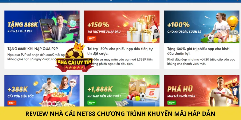 Review nhà cái Net88 chương trình khuyến mãi hấp dẫn
