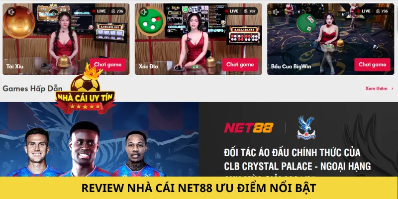 Review nhà cái Net88 ưu điểm nổi bật
